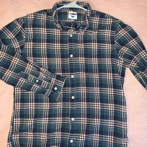 Old Navy Men’s Green Flannel Large